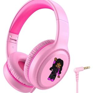 Roblox Headphones Girls Pink/Fuchsia Portable Laptop Computer Tablet Phone